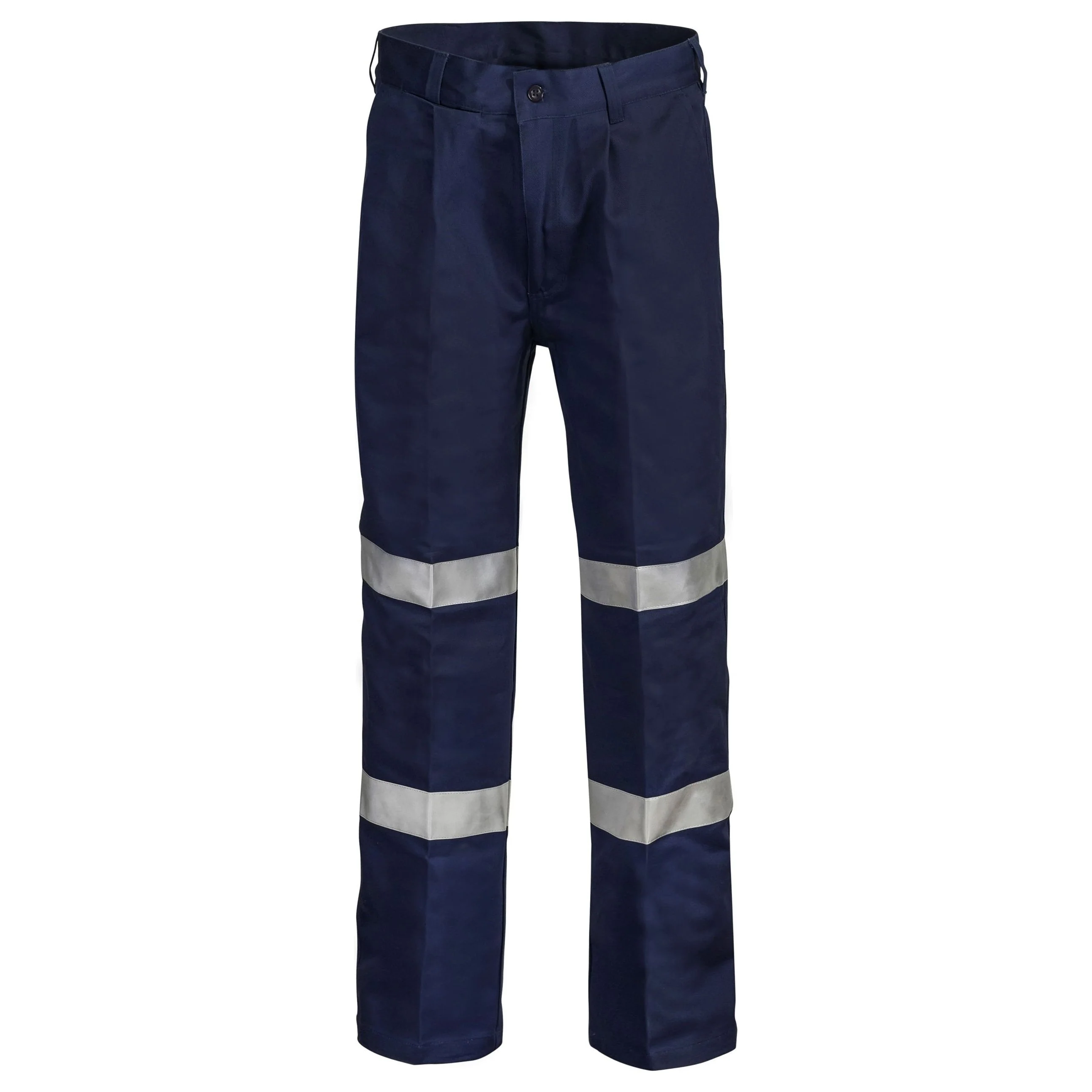 Workcraft Classic Pleat Cotton Drill Trouser With CSR Reflective Tape (WP4006)