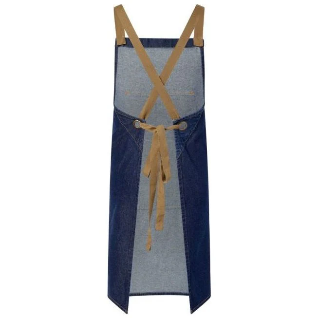 Workcraft Full Bib Denim Apron With Pockets (CA033) - Image 2
