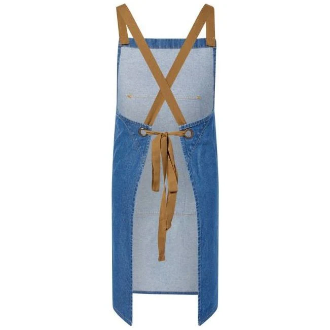 Workcraft Full Bib Denim Apron With Pockets (CA033) - Image 4