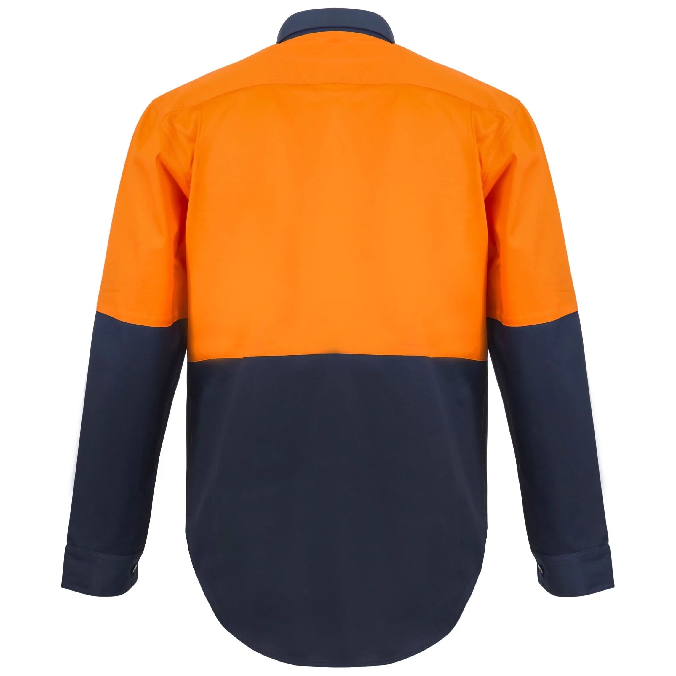 Workcraft Heavy Duty Hybrid Two Tone Half Placket Cotton Drill With Guesset Sleeves (WS4254) - Image 2