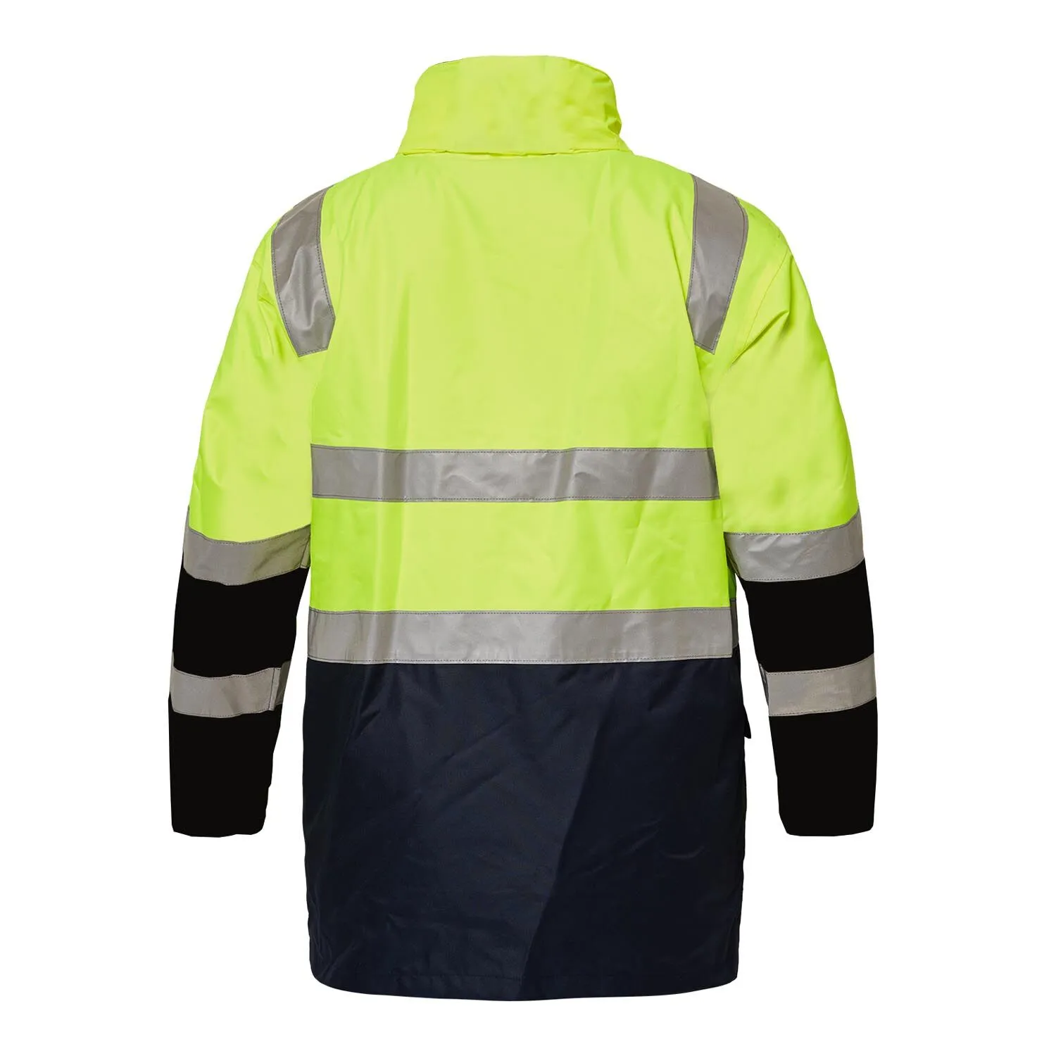 Workcraft Hi Vis 6 In 1 Two Tone Reflective Jacket With Removable Sleeves (WW9032) - Image 4