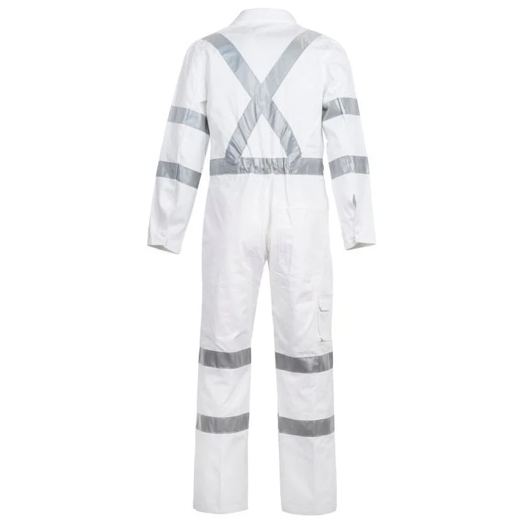 Workcraft Hi Vis Cotton Drill Coverall With CSR Reflective Tape - Night Use Only (WC3254) - Image 2