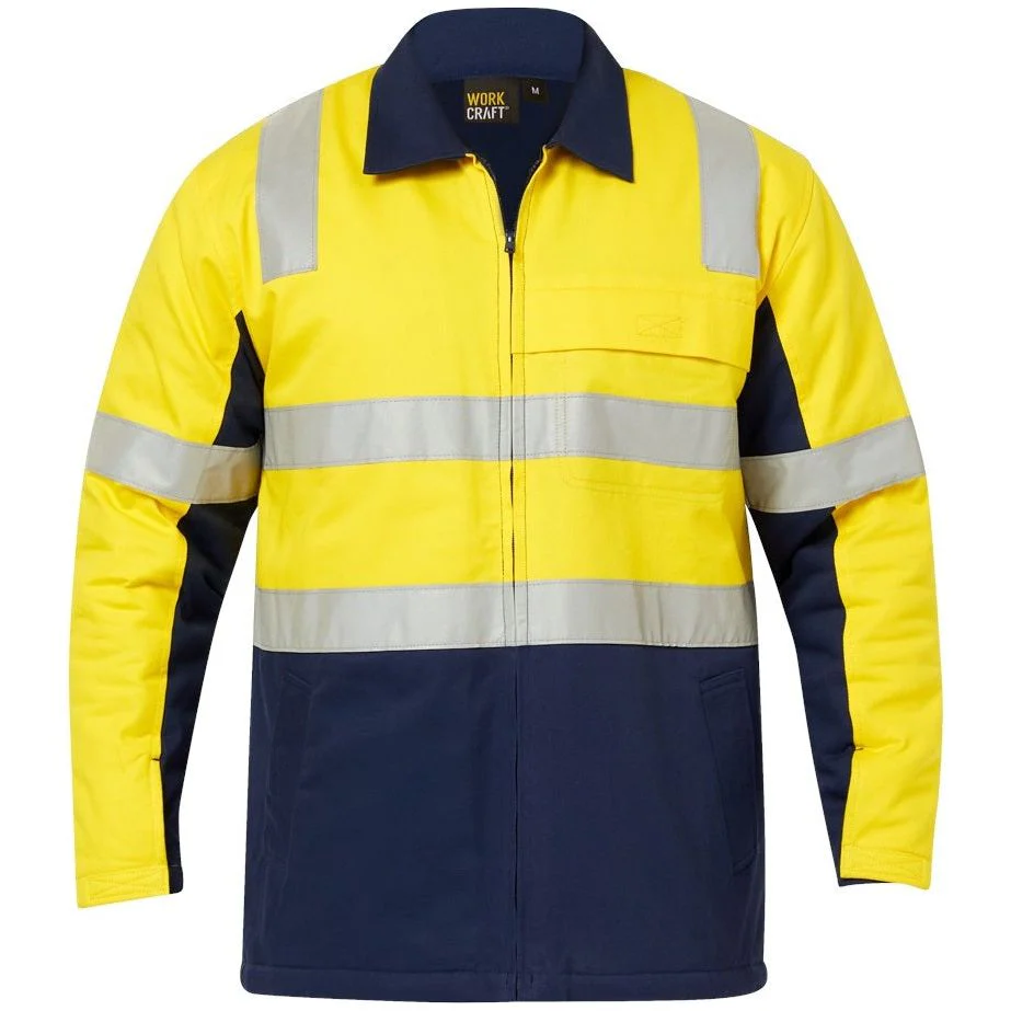 Workcraft Hi Vis Cotton Reflective Jacket (WJ8019) - Image 3