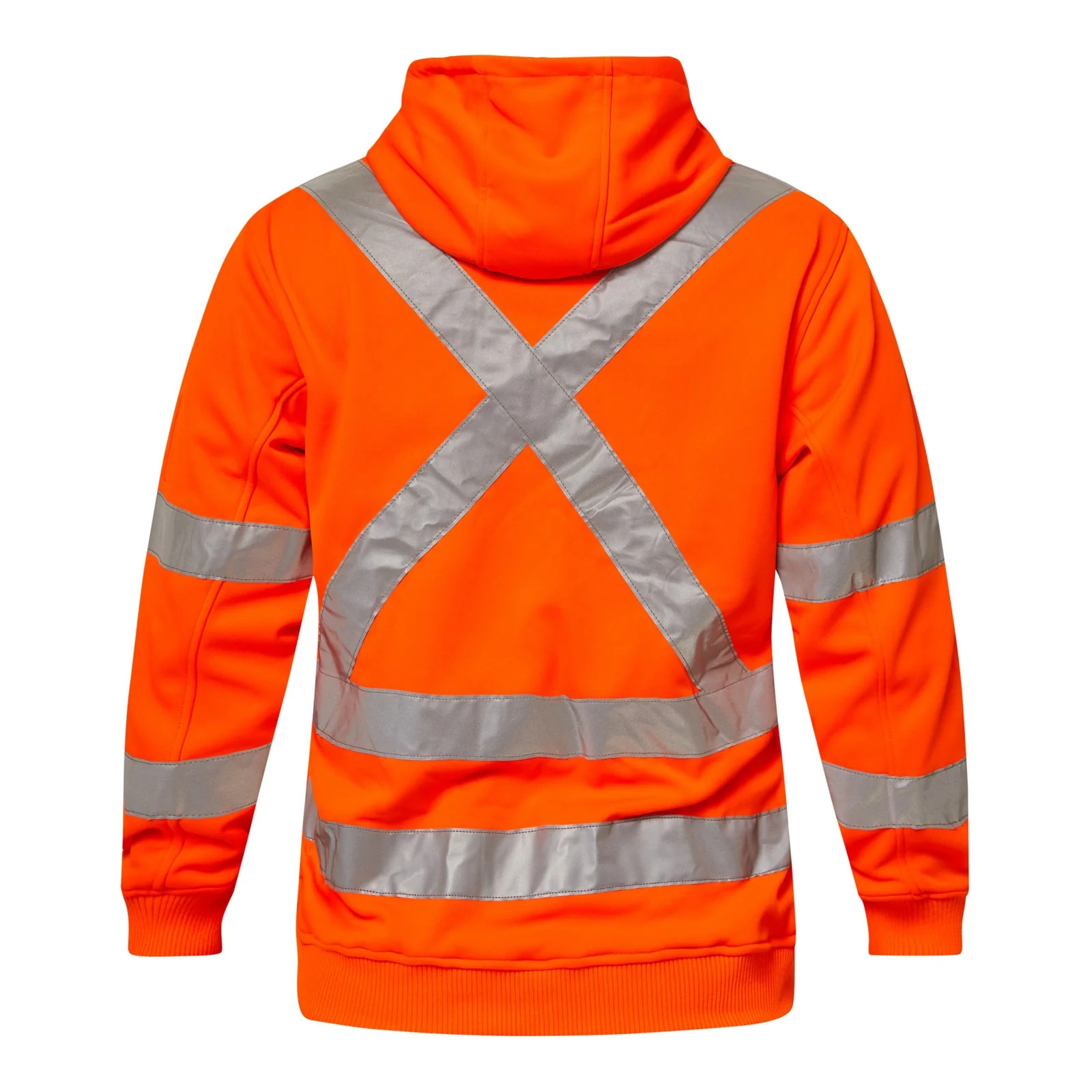 Workcraft Hi Vis Hoodie With Reflective Tape (WT8016) - Image 2