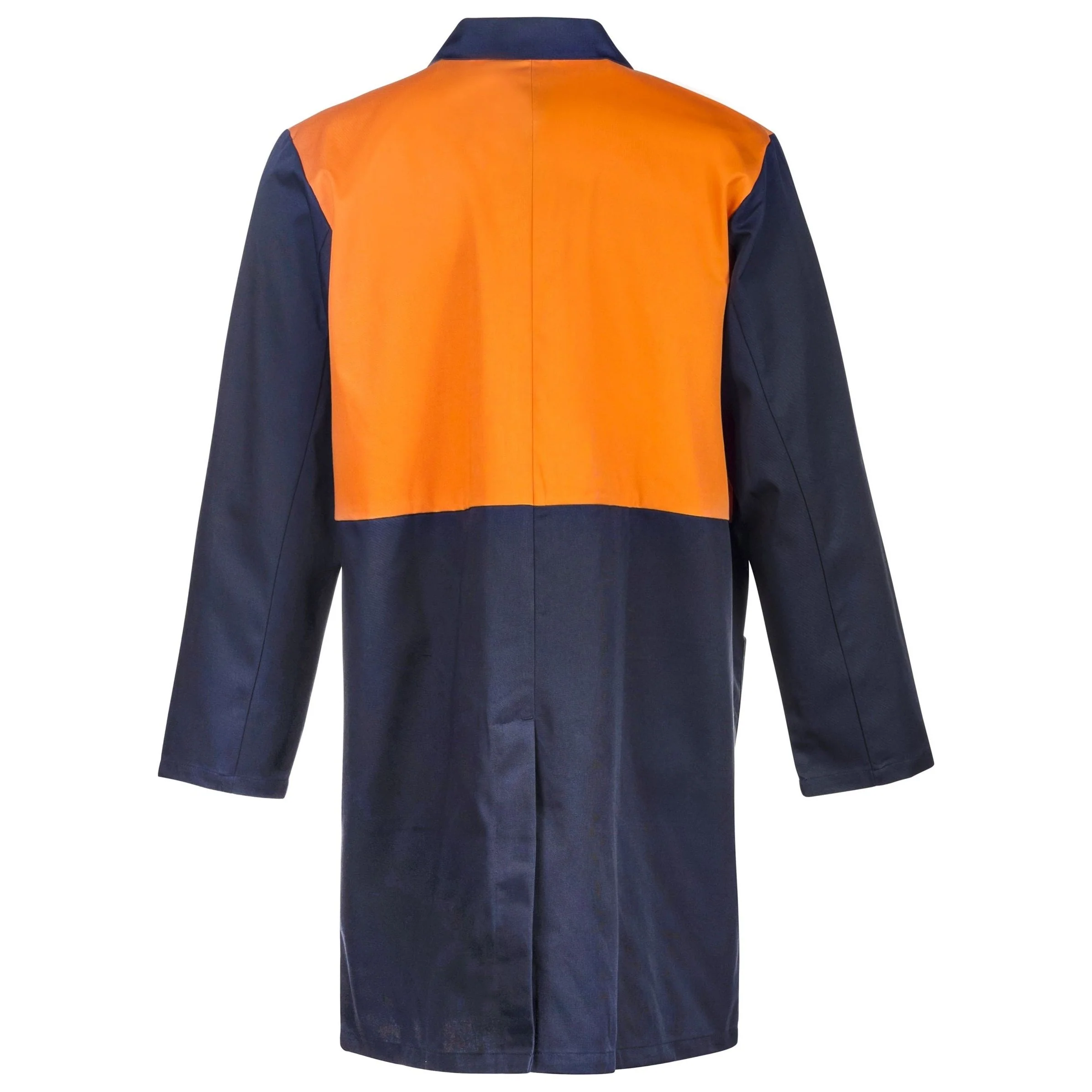 Workcraft Hi Vis Long Sleeve Dustcoat With Patch Pocket (WJ047) - Image 2
