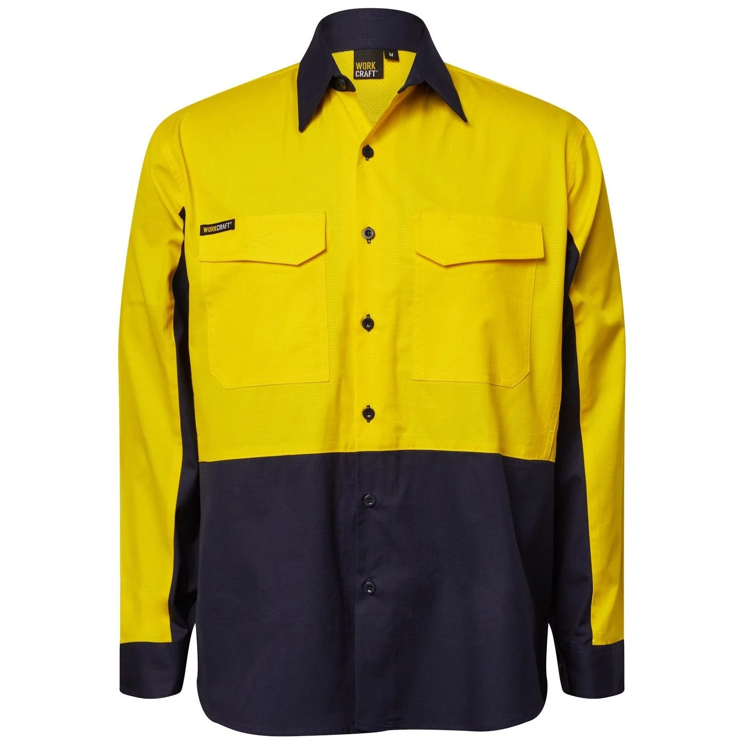 Workcraft Hi Vis Long Sleeve Vented Rip Stop Shirt (WS6066)