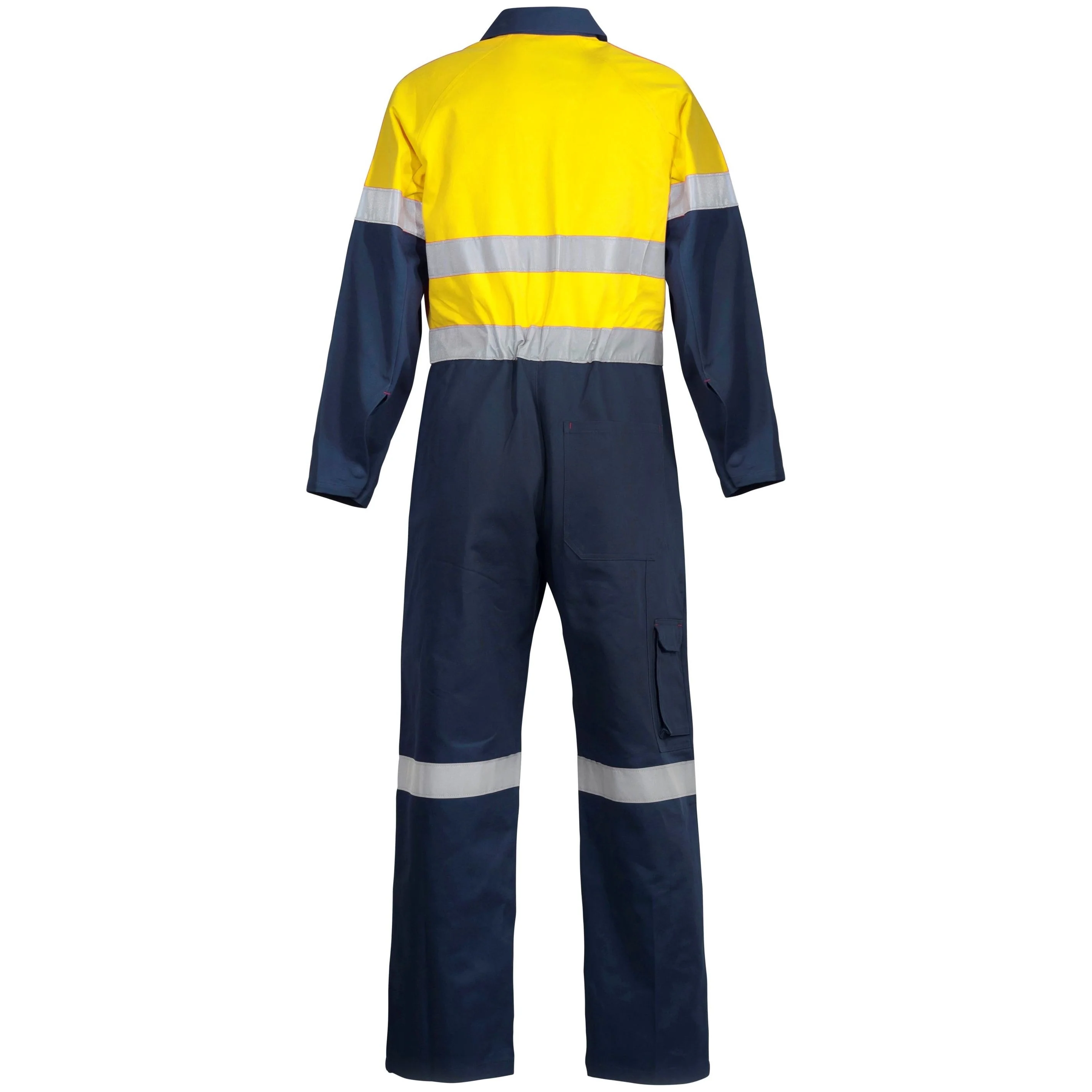 Workcraft Hi Vis Two Tone Cotton Dill Coveralls With CSR Reflective Tape (WC6093) - Image 2