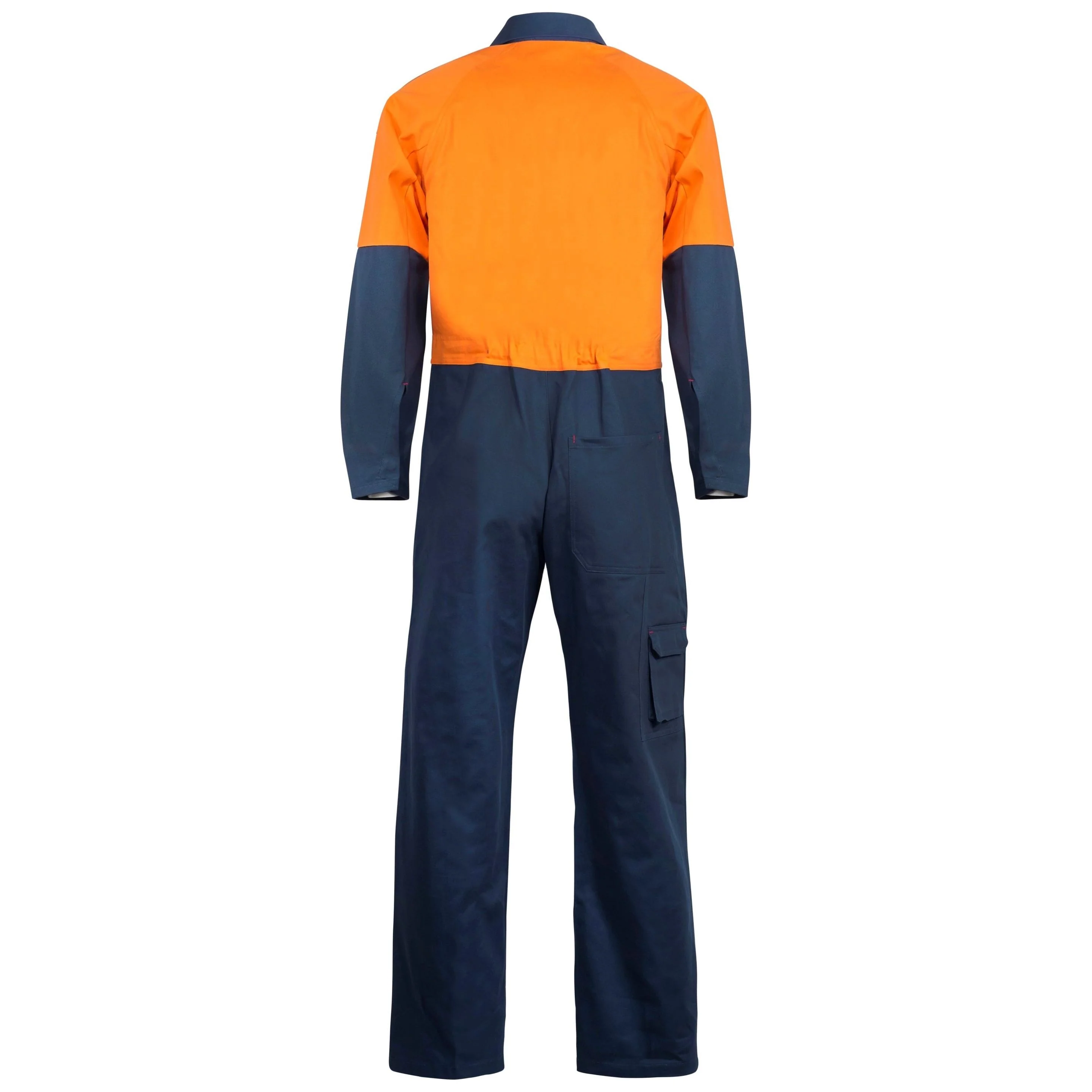 Workcraft Hi Vis Two Tone Cotton Drill Coveralls (WC3051) - Image 2
