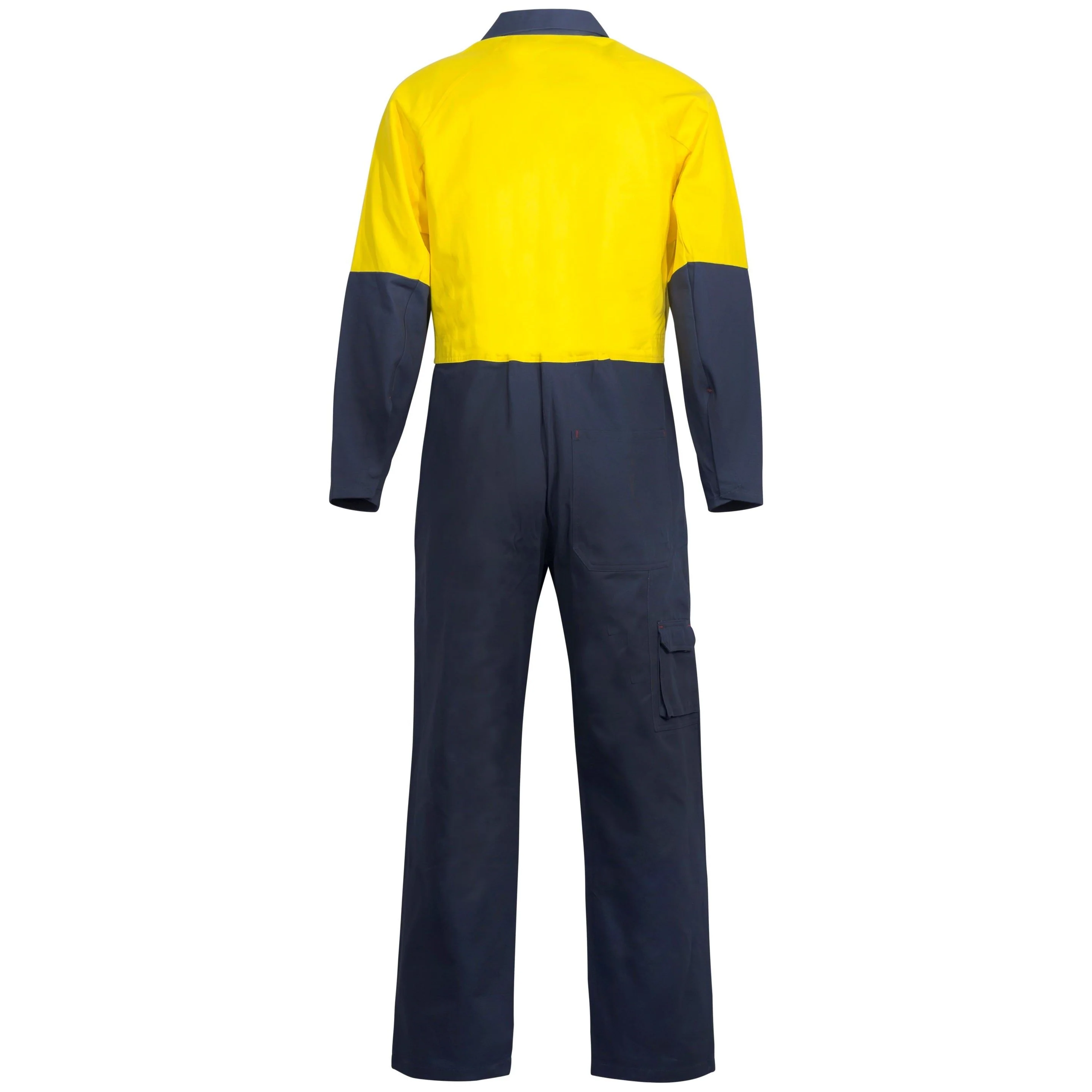 Workcraft Hi Vis Two Tone Cotton Drill Coveralls (WC3051) - Image 4