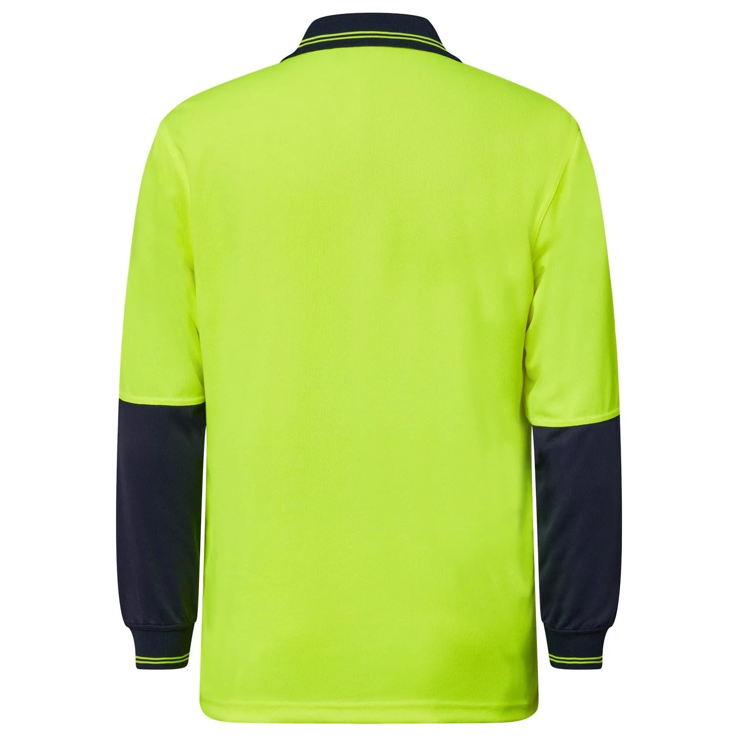 Workcraft Hi Vis Two Tone Long Sleeve Micromesh Polo With Pocket (WSP202) - Image 2