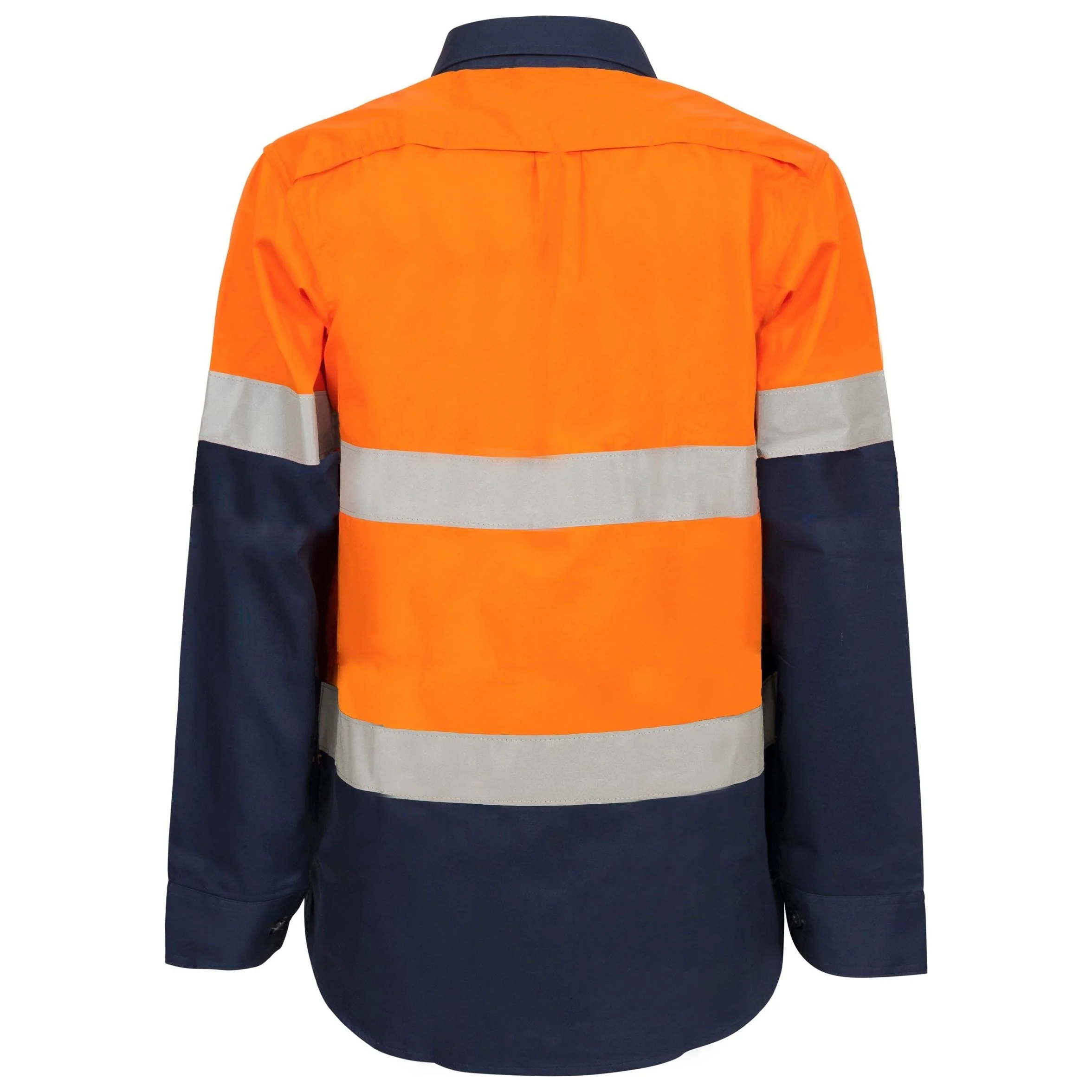 Workcraft Maternity Lightweight Hi Vis Long Sleeve Vented Reflective Cotton Drill Shirt With Tape (WSL601) - Image 4