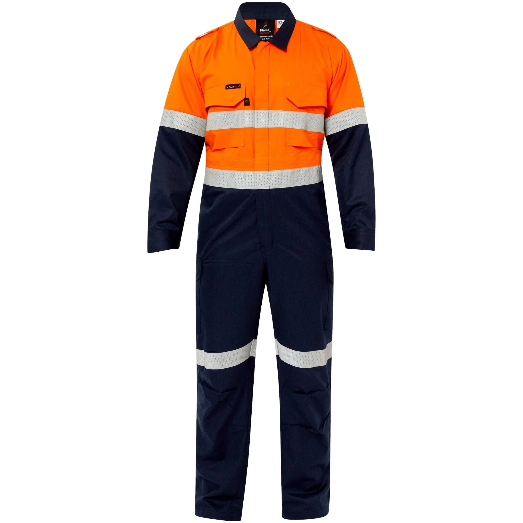 Workcraft Torrent HRC2 Hi Vis Two Tone Coverall with FR Reflective Tape (FCT005A) - Image 3