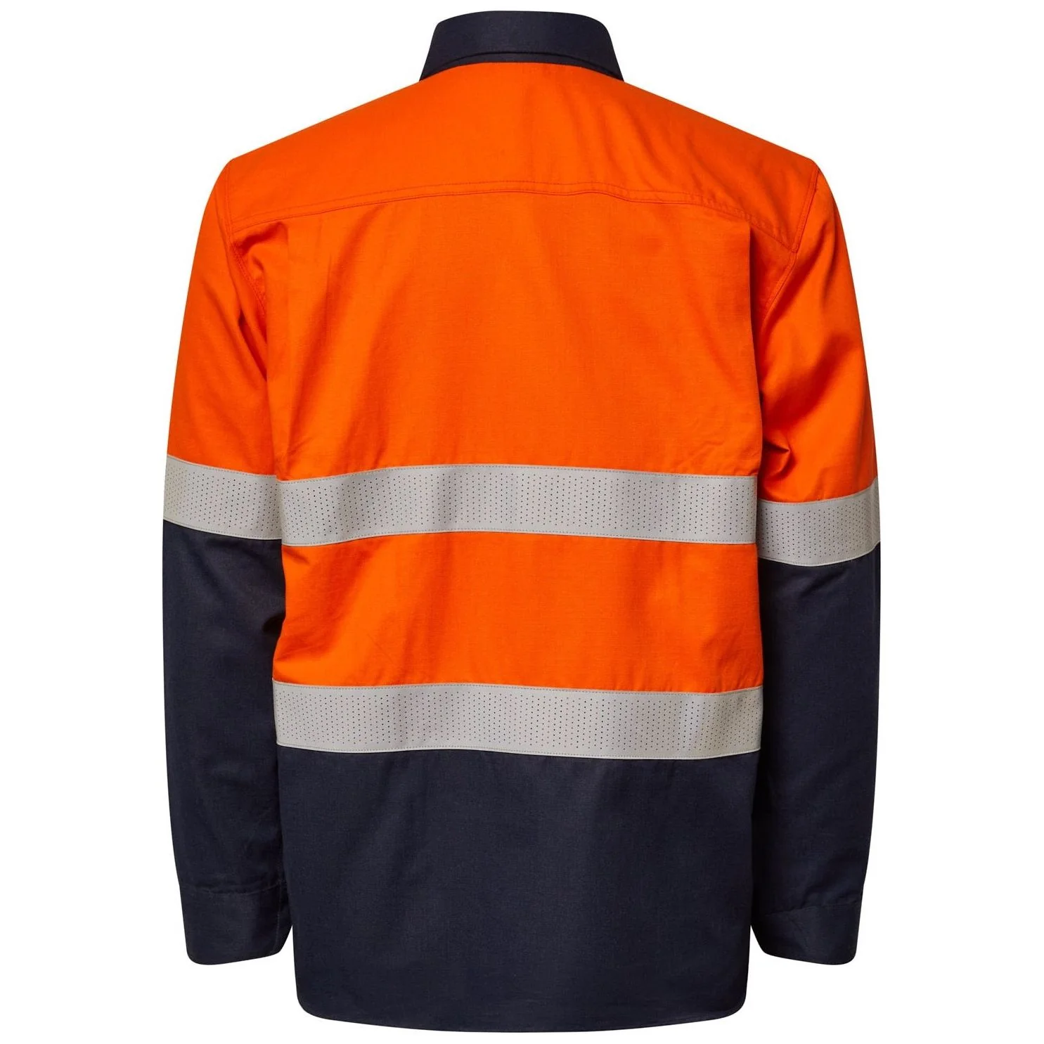 Workcraft Torrent HRC2 Mens Hi Vis Two Tone Open Front Shirt With Gusset Sleeves And FR Reflective Tape (FSV014A) - Image 2