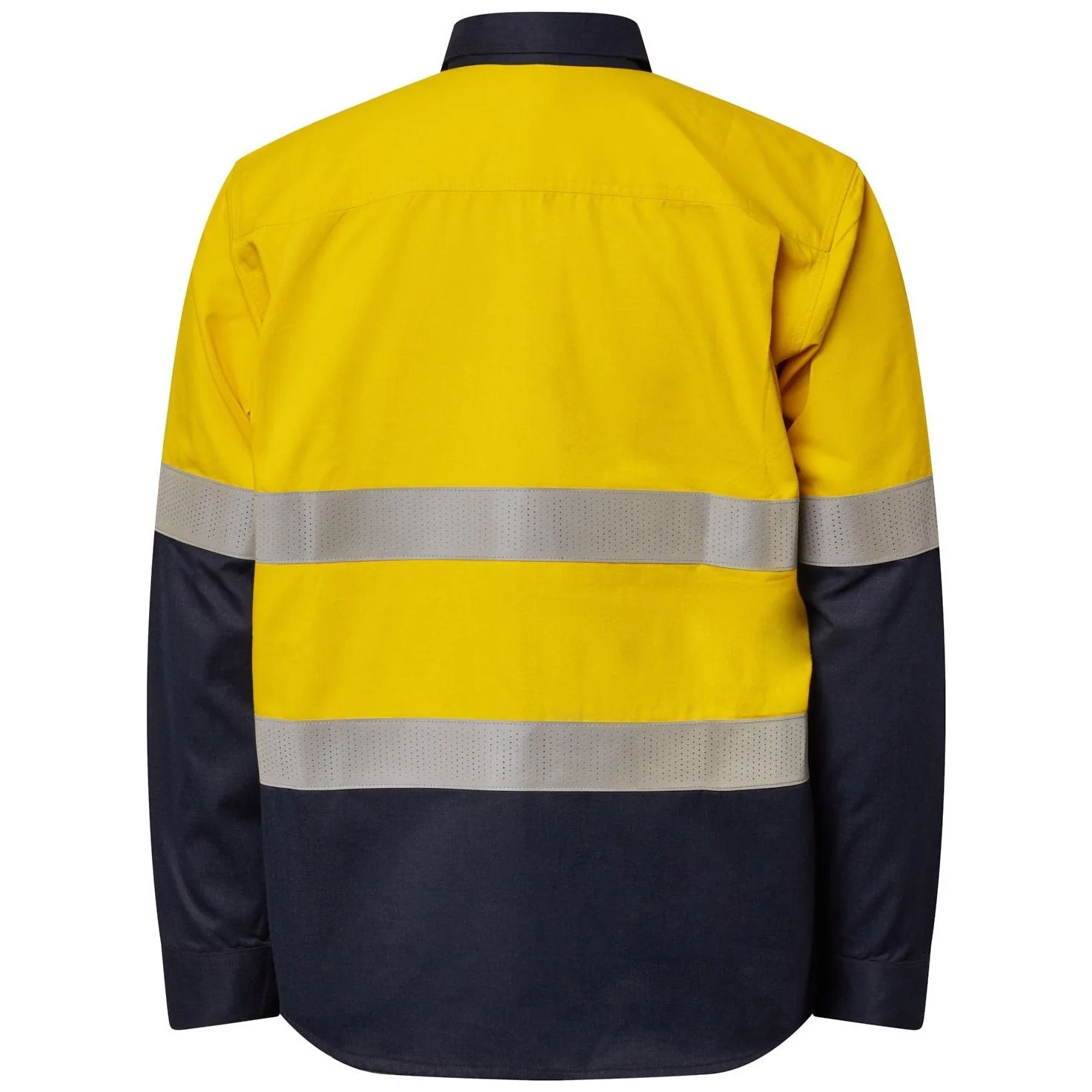 Workcraft Torrent HRC2 Mens Hi Vis Two Tone Open Front Shirt With Gusset Sleeves And FR Reflective Tape (FSV014A) - Image 4